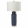 Elk Home Navy Blue 1 Light Table Lamp from the Wrapped Rope Ceramic Collection D2594